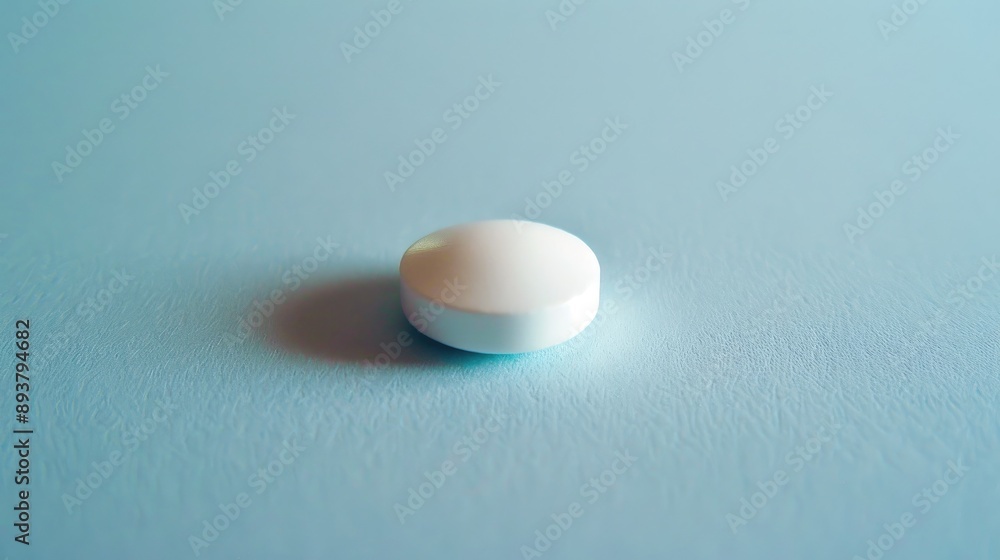 One Singular White Pill Up Close One Singular White Pill Up Close