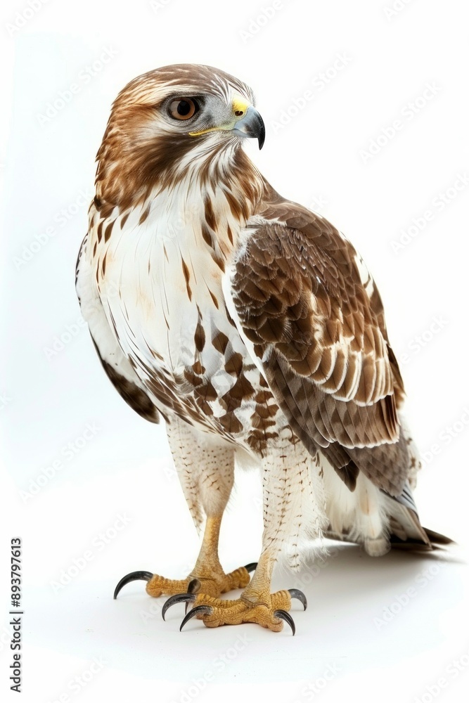 falcon isolated on a white background falcon isolated on a white background