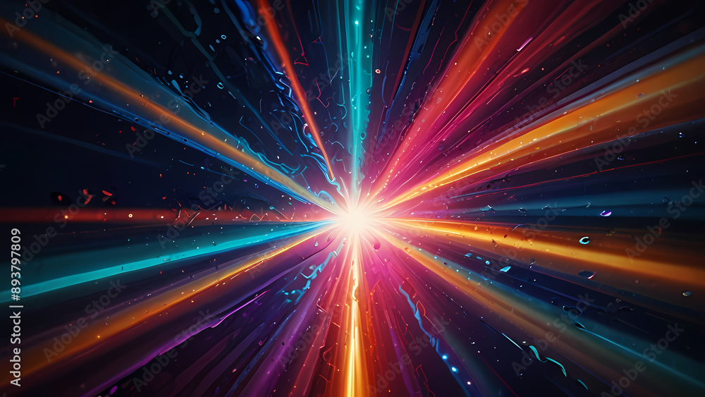abstract illustration background featuring a dynamic shock wave, with vibrant colors radiating from the center to evoke a sense of energy and movement abstract illustration background featuring a dynamic shock wave, with vibrant colors radiating from the center to evoke a sense of energy and movement