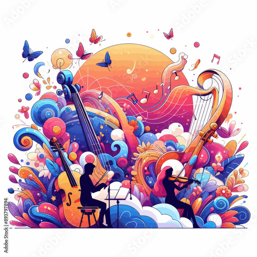 this vector about symphony of color 
