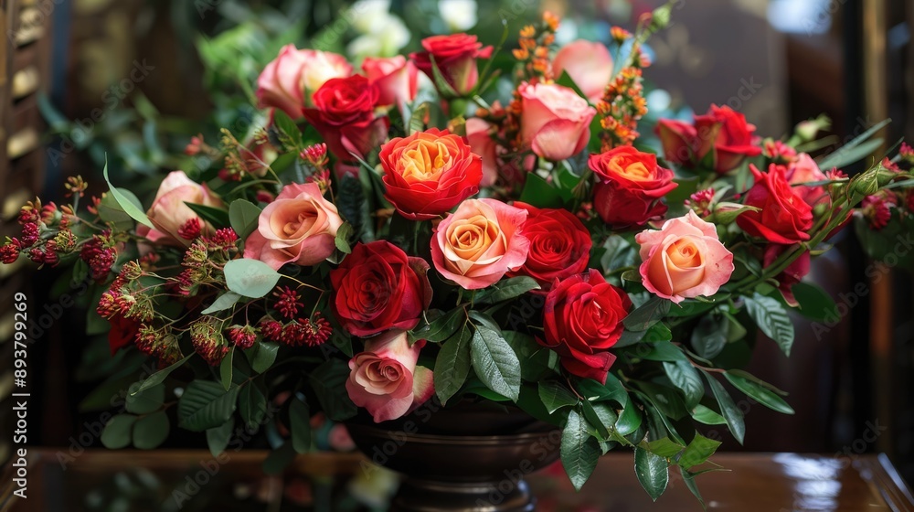 Indoor rose arrangement Indoor rose arrangement