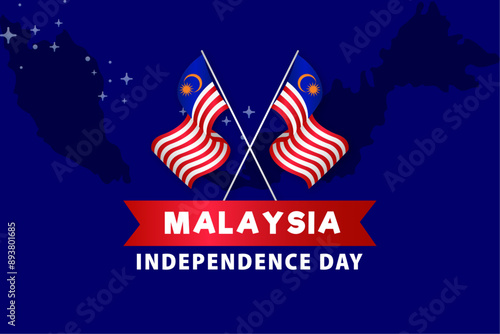Gradient background for malaysia independence day celebration