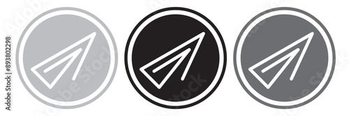 Paper clip icons set. Office Paper Clip sign. Attach file or document paper clip vector symbol. 