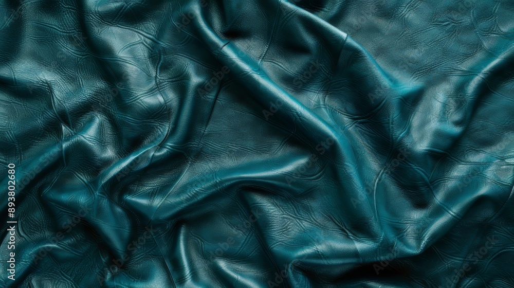 Teal Leather Texture Background. Teal Leather Texture Background.