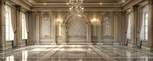 Grand Hall with Ornate Deta...