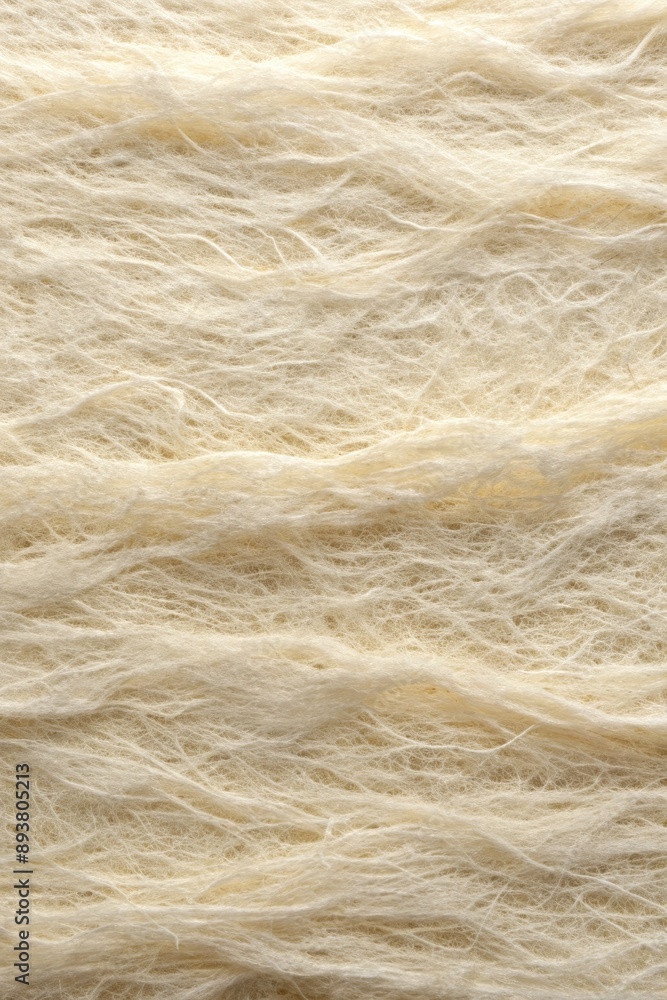 Obraz premium Textured beige fabric with visible fibers.