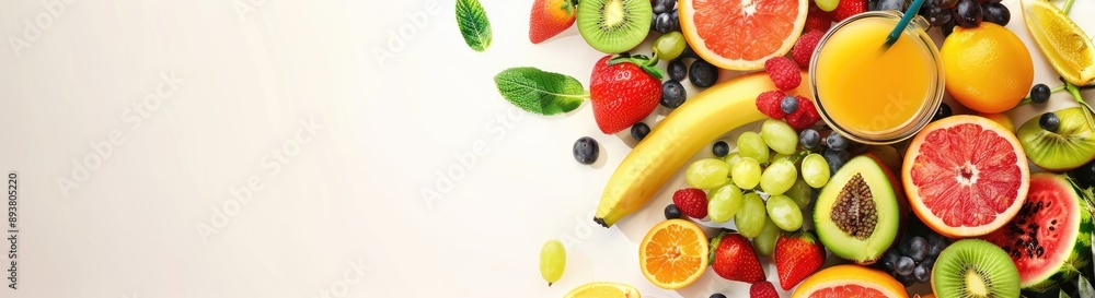 Fresh Fruit and Juice Arrangement Fresh Fruit and Juice Arrangement