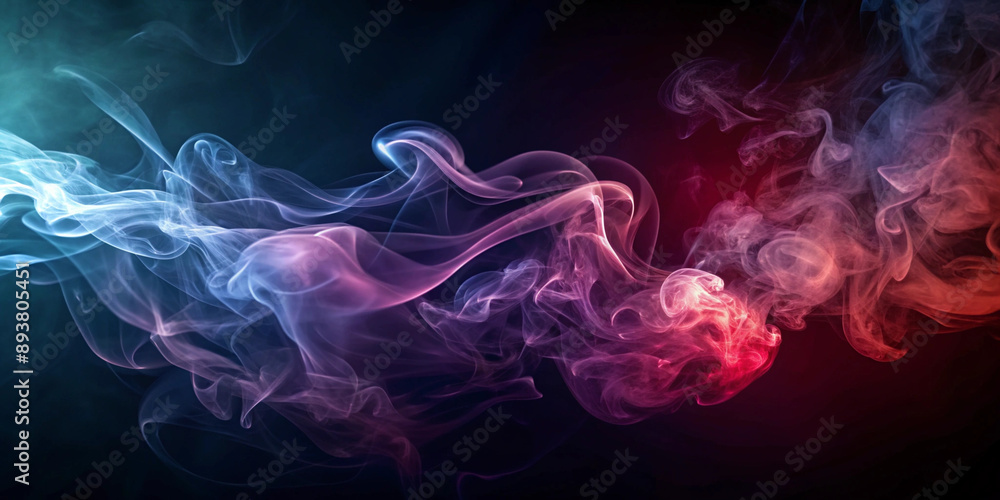 Vibrant Abstract Smoke Art in Dark Background Vibrant Abstract Smoke Art in Dark Background