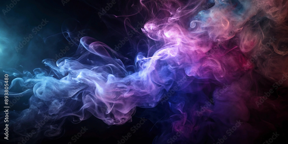 Ethereal Abstract Smoke on Dark Background