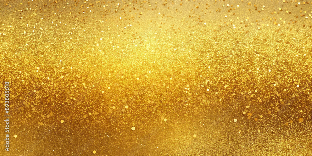 Golden Glittering Background Illuminated by Warm Light Golden Glittering Background Illuminated by Warm Light