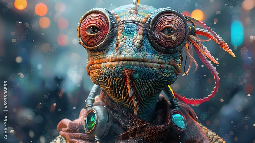 Chameleon in Cyber Glasses Chameleon in Cyber Glasses