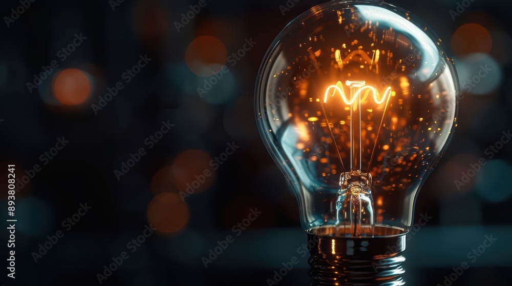 A sleek photograph of a lightbulb with a transparent design A sleek photograph of a lightbulb with a transparent design
