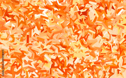 Light Orange vector template with sky stars.
