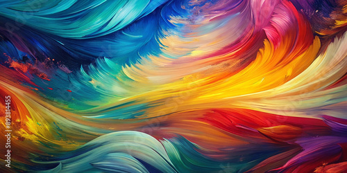 Vibrant Brush Stroke Abstract Background