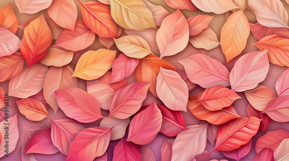 Abstract autumn leaves with gradient effects, creating a soft fall background Abstract autumn leaves with gradient effects, creating a soft fall background