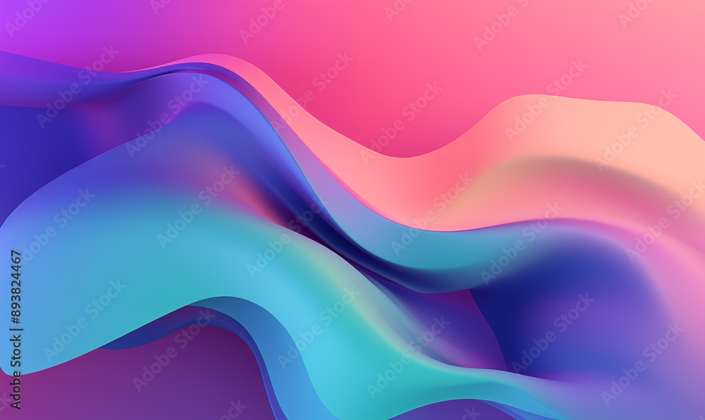 Gradient abstract fluid shapes on a colorful background Gradient abstract fluid shapes on a colorful background