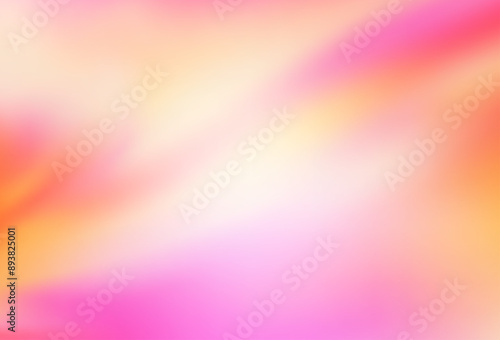 Light Pink, Yellow vector glossy abstract backdrop.