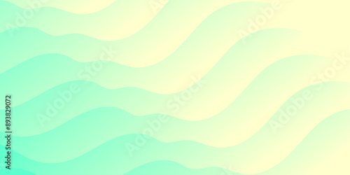 Minimal vector pastel style background with waves