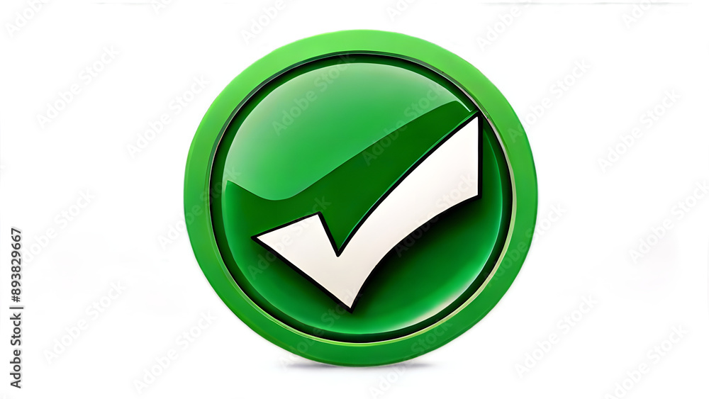 Green Check Mark Icon for Confirmation and Approval Concepts
Green Check Mark Icon for Confirmation and Approval Concepts