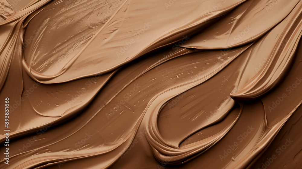Obraz premium Beautiful and Soft Chocolate Brown Texture on a Beige Background for Delicious Product Advertising