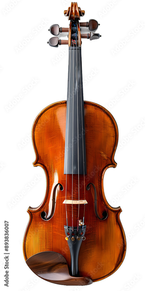 Fototapeta premium [Transparent Background PNG]A violin on a white background
