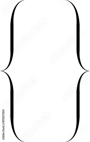 Braces or curly brackets icon. Curly braces, double symmetric brackets. Vector Typography symbols pair, frames for punctuation, maths, elements sign for text quote.