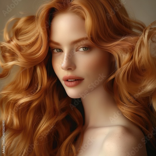 Hair care , beautiful  woman 
