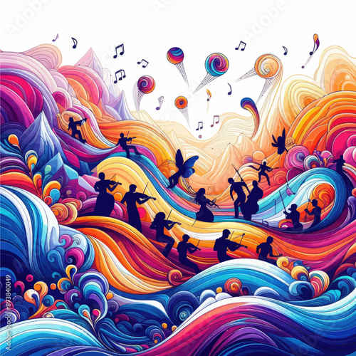 this vector about symphony of color 