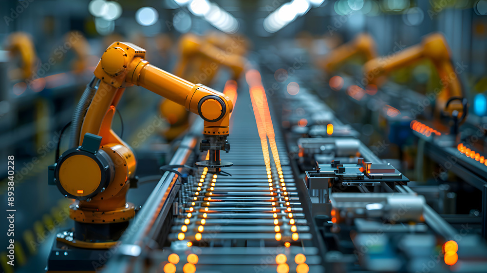 A factory where Advanced Robotics automate complex manufacturing processes with precision A factory where Advanced Robotics automate complex manufacturing processes with precision