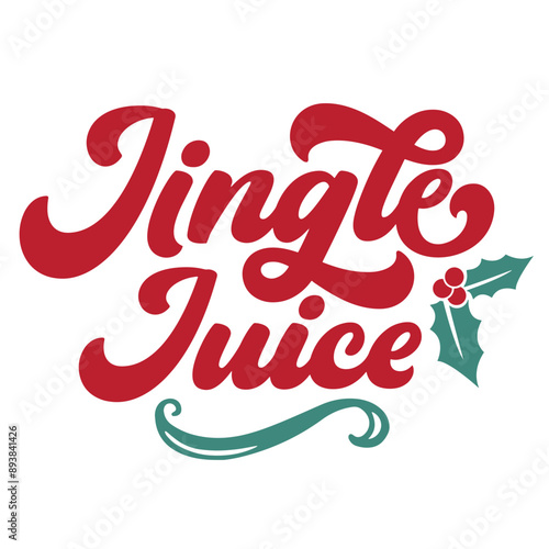 Jingle Juice SVG | Christmas Holiday Wine Svg | Funny Christmas | Wine Saying Svg | Wine Quote Svg | Holiday Svg | Winter Svg