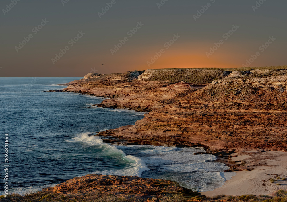 Fototapeta premium Sunset at Eagle Gorge, Western Australia