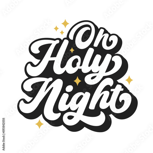 Oh Holy Night SVG | Nativity Svg | Merry Christmas Svg | Faith Jesus Svg | Religious Svg | Xmas | Christian Svg