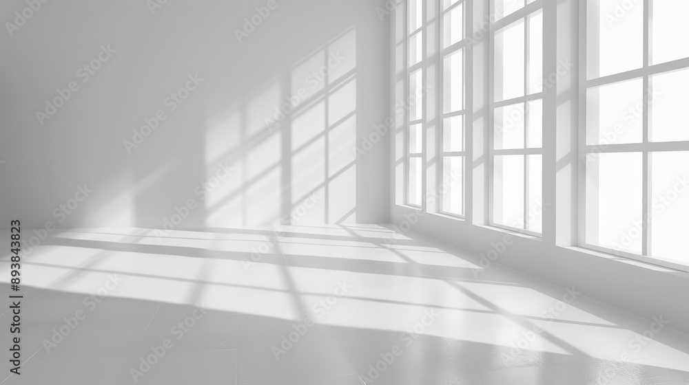 White interior background. Ai generation White interior background. Ai generation