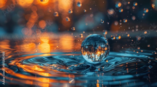 water text style effect generated-ai