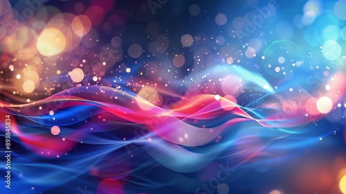 abstract wave halftone background generated-ai