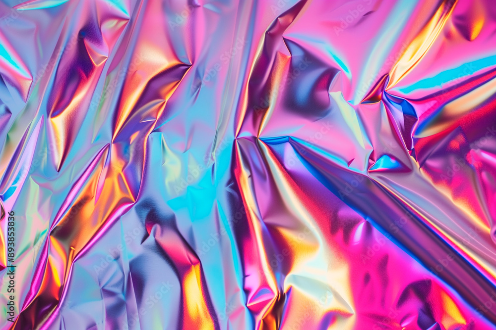 Abstract holographic metallic background, retro synthwave futurism style, Iridescent banner Abstract holographic metallic background, retro synthwave futurism style, Iridescent banner