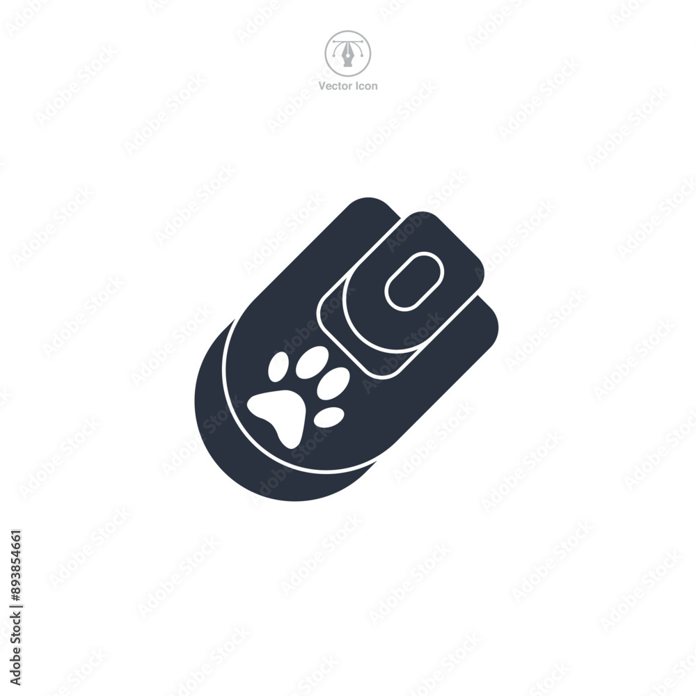 pet tech icon symbol vector illustration isolated on white background pet tech icon symbol vector illustration isolated on white background