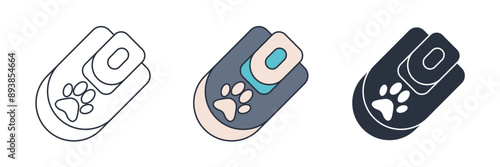 pet tech icon symbol vector illustration isolated on white background