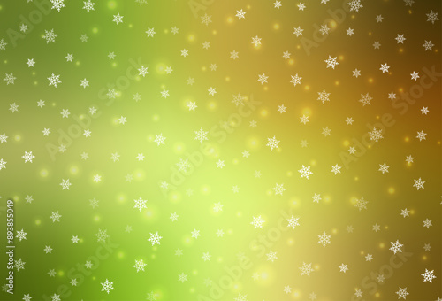 Light Green, Red vector texture in birthday style.