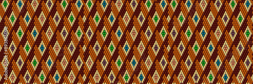  Folk ornament, national pattern, ethnic embroidery, ornamental texture, traditional geometric motives of the tribes of the African continent.