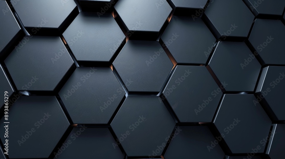 Geometric wallpaper with a repeating pattern of interconnected hexagons Geometric wallpaper with a repeating pattern of interconnected hexagons