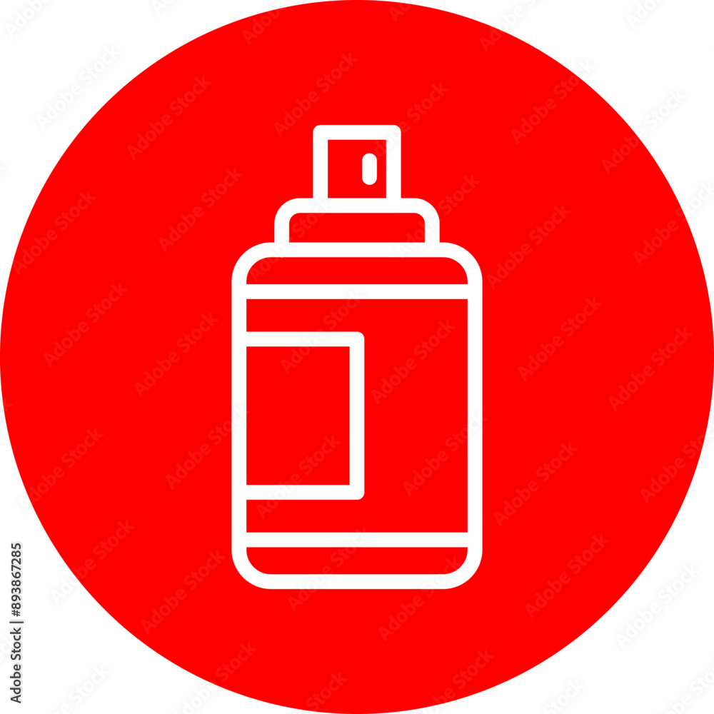 Spray Paint Vector Line White Circle Red Spray Paint Vector Line White Circle Red