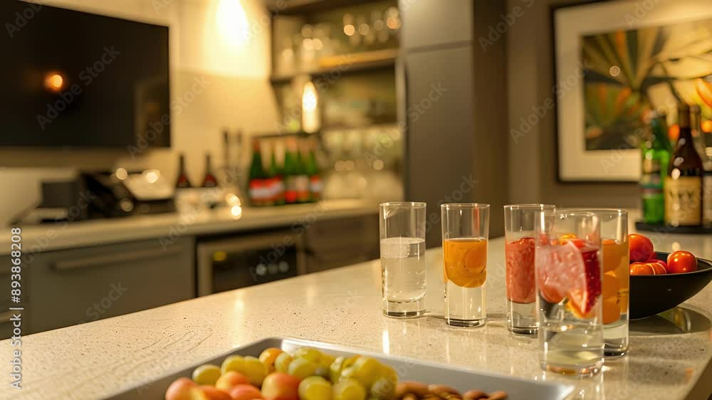 A pre and posttreatment lounge with refreshments and snacks for guests to enjoy. A pre and posttreatment lounge with refreshments and snacks for guests to enjoy.