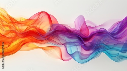 Flowing Abstract Waves of Vibrant Colors