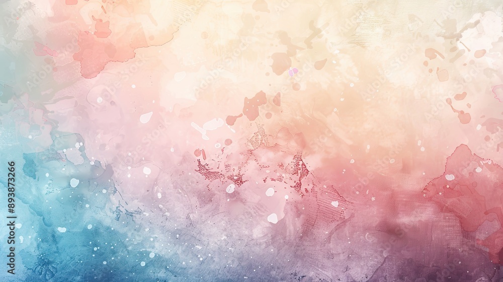 Obraz premium Abstract background featuring pastel splashes lace textures and radiant light