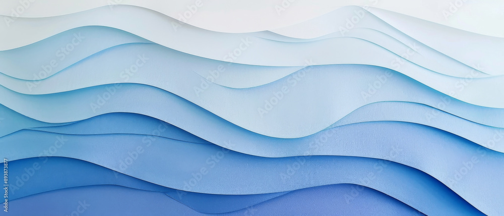 Obraz premium Gentle pastel gradients in blue, pink, and purple blend seamlessly, creating a harmonious and dreamy abstract composition.