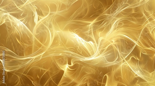 Sophisticated golden mist effects with light patterns and smooth gradient wallpaper