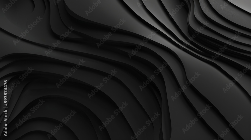 Obraz premium Deconstructed Dimensions: Black Abstract Lines Wallpaper Design