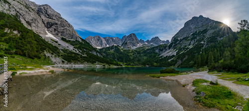 Panoramic mountain tour in Ehrwald via the Tajatorl to the Drachensee and Seebensee lakes photo