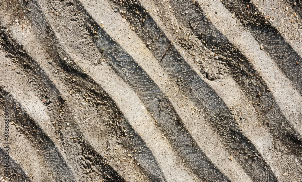 sand on an asphalt shingle roof, showing detailed lines and textures sand on an asphalt shingle roof, showing detailed lines and textures